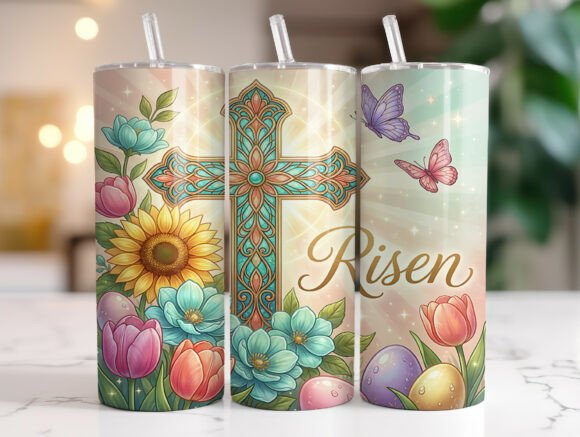 Christian Bible Scripture Easter Tumbler Graphics