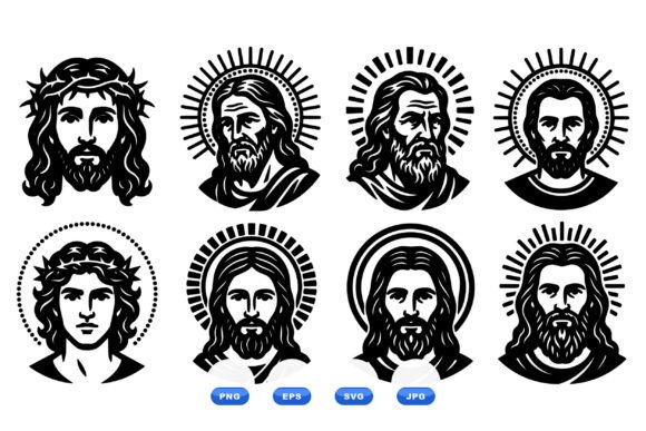 Christian Icon SVG Illustrations for Modern Crafts & Graphics