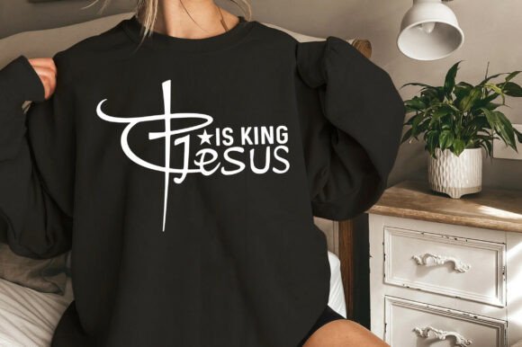 Christian Jesus Svg, Jesus is King Svg: Ideal Graphics for Faith-Based Branding
