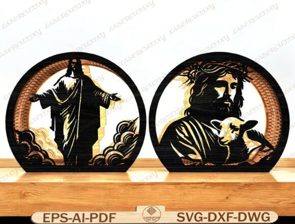 Christian Lantern Layered Laser Cut File: A Graphics Gem