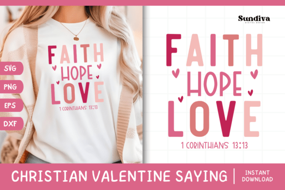 Christian Valentine SVG 14: A Faithful Craft Graphic