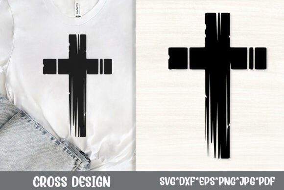 Distressed Cross SVG: A Bold Graphics Asset for Crafts