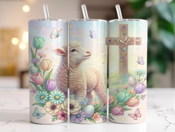He is Risen Christian Easter Tumbler PNG for Graphics and Tumbler Wraps