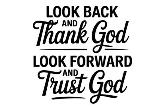 Look Back and Thank God: A Versatile Christian Graphics Asset for Crafts