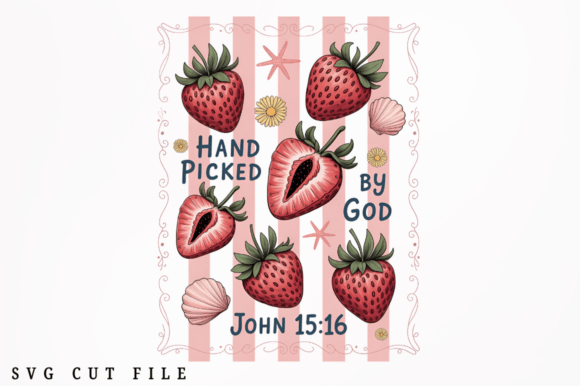Strawberry Faith Quote Summer PNG: A Charming Graphics Asset