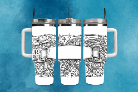 Western Faith Tumbler Laser Wrap SVG: A Bold Graphics Asset